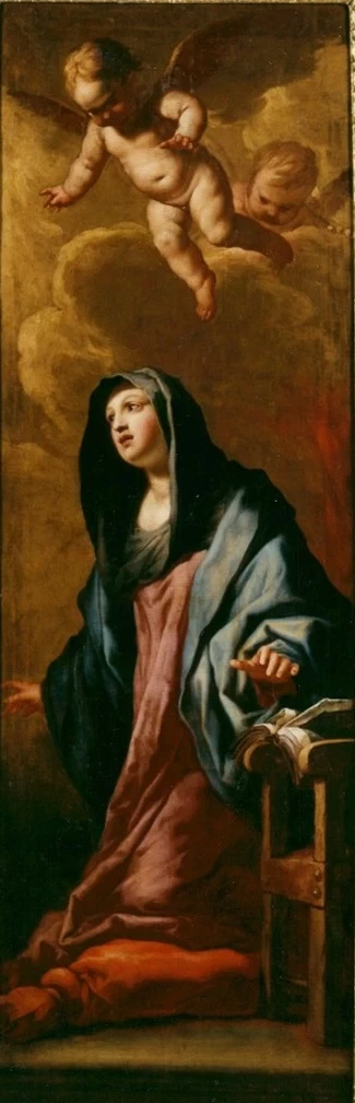 Dipinto con Madonna annunciata